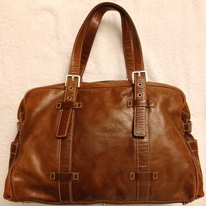 Francesco Biasia Large Leather Tote Bag, Italian-Made